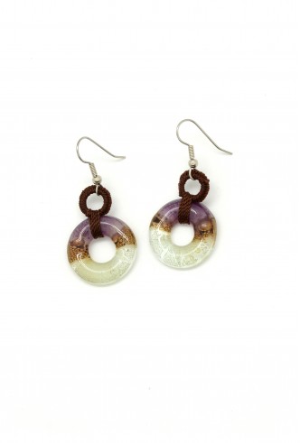 Glass Donut Earrings Glass Donut Earrings